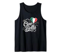 Cool Italian Hello Saying Ciao Bella With Italian Flag Italy Tank Top