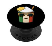 Cool Italian Ice Lemon Cup Italia Summer Food Treat Design PopSockets Adhesive PopGrip