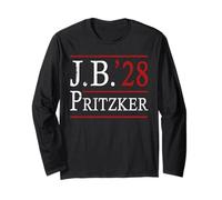 Cool J.B.'28 Pritzker, Pritzker for President 2028 Long Sleeve T-Shirt