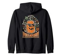 Cool Jack O Lantern Sunglasses Happy Halloween Zip Hoodie