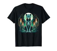Cool Jaguar Skeleton Halloween Christmas Birthday T-Shirt