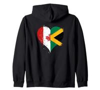 Cool Jamaica Canada Flag for Proud Jamaican Canadian Pride Zip Hoodie