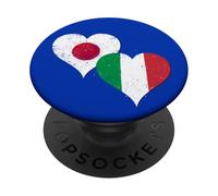Cool Japan Italy Flag Proud Italian Japanese Rugby Fan Pride PopSockets Adhesive PopGrip