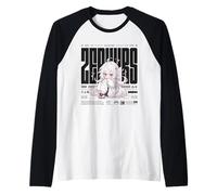 Cool Japanese Anime Vibes: Urban Manga Art Style and Fashion Raglan Baseball Tee
