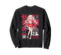 Cool Japanese Anime Vibes: Urban Manga Art Style and Fashion Sweatshirt