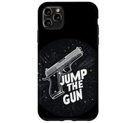 Cool Jump the Gun Idiom Statement Costume Case for iPhone 11 Pro Max