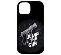 Cool Jump the Gun Idiom Statement Costume Case for iPhone 14