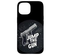 Cool Jump the Gun Idiom Statement Costume Case for iPhone 15