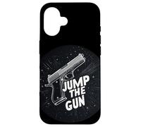 Cool Jump the Gun Idiom Statement Costume Case for iPhone 16