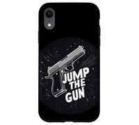 Cool Jump the Gun Idiom Statement Costume Case for iPhone XR