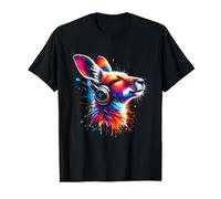 Cool Kangaroo Headphone Music Art Christmas Birthday T-Shirt