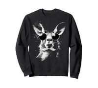 Cool Kangaroo With Sunglasses Splash Art Sweatshirt
