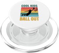 Cool Kids Ball Out Retro Youth Basketball Dunk PopSockets PopGrip for MagSafe