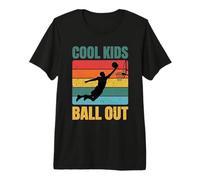 Cool Kids Ball Out Retro Youth Basketball Dunk Premium T-Shirt