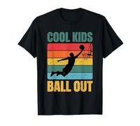 Cool Kids Ball Out Retro Youth Basketball Dunk T-Shirt