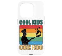 Cool Kids Cook Food Retro Kids Chef Cooking Case for iPhone 15 Pro