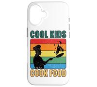 Cool Kids Cook Food Retro Kids Chef Cooking Case for iPhone 16