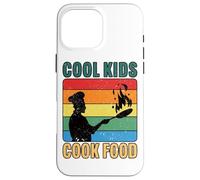 Cool Kids Cook Food Retro Kids Chef Cooking Case for iPhone 16 Pro Max