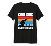 Cool Kids Grow Things Retro Gardening Farmer Premium T-Shirt