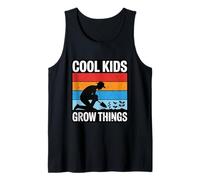 Cool Kids Grow Things Retro Gardening Farmer Tank Top