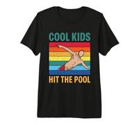 Cool Kids Hit The Pool Retro Swimming Pool Premium T-Shirt