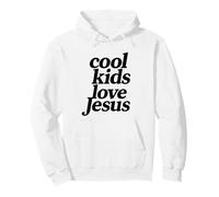 Cool Kids Love Jesus Retro Christian Pullover Hoodie