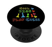 Cool Kids Play Chess For Young Checkmate Chess Player Kids PopSockets Adhesive PopGrip