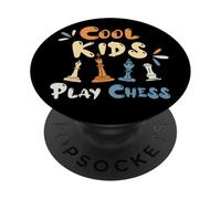 Cool Kids Play Chess For Young Checkmate Chess Player Kids PopSockets Adhesive PopGrip
