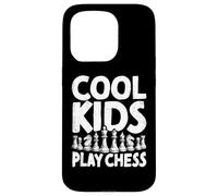 Cool Kids Play Chess Pieces Mind Sport Board Game Chess Case for iPhone 15 Pro