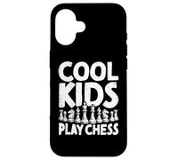 Cool Kids Play Chess Pieces Mind Sport Board Game Chess Case for iPhone 16