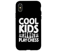 Cool Kids Play Chess Pieces Mind Sport Board Game Chess Case for iPhone X/XS