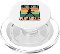 Cool Kids Play Music Retro Guitar Rock Jam PopSockets PopGrip for MagSafe