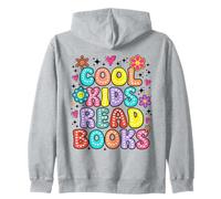 Cool Kids Read Books Teacher Bookworm Librarian Book Lover Zip Hoodie
