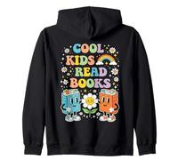 Cool Kids Read Books Teacher Bookworm Librarian Book Lover Zip Hoodie