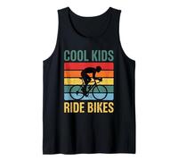 Cool Kids Ride Bikes Retro Youth Bicycle Cycling Tank Top