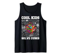 Cool Kids Solve Cubes Competitive Puzzle Cube Speed Cubing Tank Top