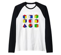 Cool Kids Solve Cubes Funny Speedcubing Speedsolving Cuber Raglan Baseball Tee