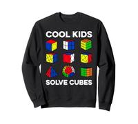 Cool Kids Solve Cubes Funny Speedcubing Speedsolving Cuber Sweatshirt