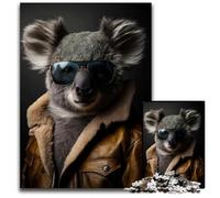 Cool Koala Modern Art 1000Piece Jigsaw Puzzle Impossible Jigsaw Puzzles for Adults Educational Brain Teaser Artistic HomeOffice Decor 14 Age 1000 PCS(75x50cm)