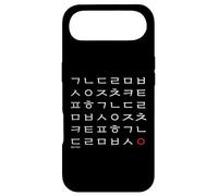 Cool Korean Hangul Characters Chart Typography Case for iPhone Air