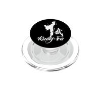 Cool Kung Fu Man Dragon Fighting Graphic Tees & Cool Designs PopSockets PopGrip for MagSafe