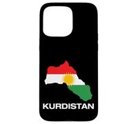 Cool Kurdistan Map with Kurdistan Flag Illustration Graphic Case for iPhone 15 Pro Max