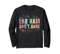 Cool LAB Hair Don't Care Chemistry Dad Think Teacher Nerd Long Sleeve T-Shirt