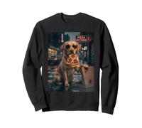 Cool Labrador Pizza Nocturne Night Dog Sweatshirt