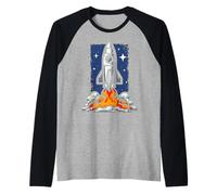 Cool Launch Platform for Rockets and Spaceships Raglan Baseball Tee