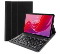 Cool Lenovo Tab M11 Bluetooth Keyboard PU Leather Case Cover Black