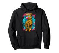 Cool Leopard Bubble Gum Jungle Big Cats Graphic Pullover Hoodie