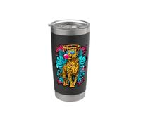 Cool Leopard Bubble Gum Jungle Big Cats Graphic Stainless Steel Insulated Tumbler