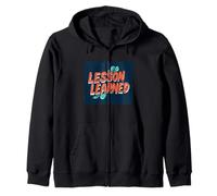 Cool Lesson Learned Statement Costume for Boys and Girls Zip Hoodie
