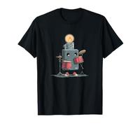 Cool Lighter Drums with Rock'n Roll and Flames Costume T-Shirt